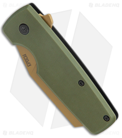 Ontario Epoch Frame Lock Knife  OD Green Black G-10 (2.4" Tan) 