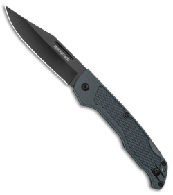 Ontario Camp Plus Midnight Lock Back Knife GFN Gray (3.3" Black) 