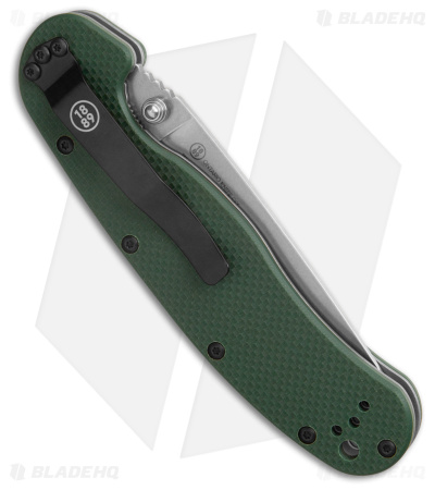 Ontario Rat Model 1  Knife Forest Green G-10 S35VN (3.5" Stonewash)