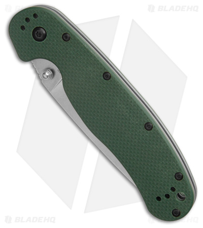 Ontario Rat Model 1  Knife Forest Green G-10 S35VN (3.5" Stonewash)