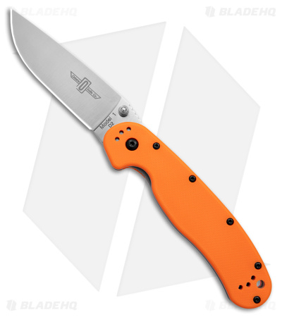 Ontario RAT1 Liner Lock Knife Orange (3.6" Satin D2) ON8848OR