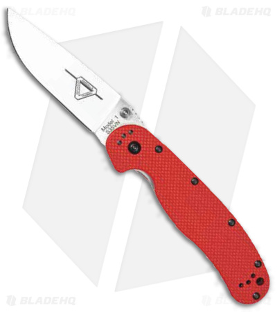 Ontario Rat Model 1 S35VN Knife G-10 Red  (3.5" Satin) 