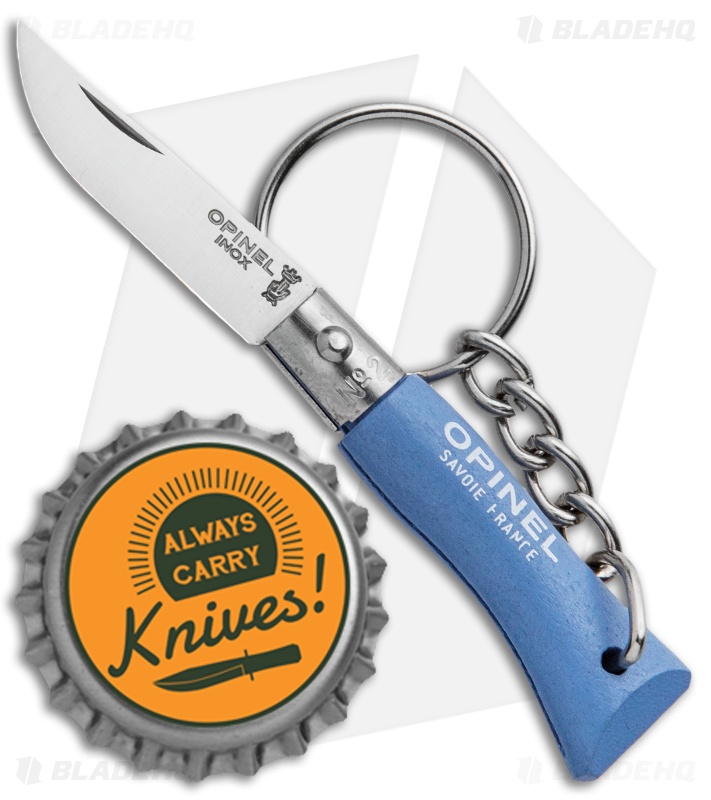 Opinel No. 2 - Folding Knife Keychain | Skyblue | Blade HQ