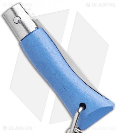 Opinel No. 2 Folding Knife Keychain Skyblue (1.38" Satin)
