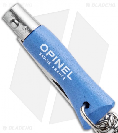 Opinel No. 2 Folding Knife Keychain Skyblue (1.38" Satin)