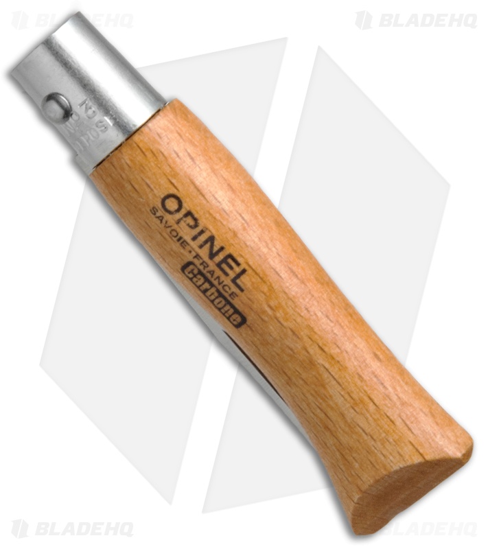Opinel No. 3 Carbon Steel Folding Knife Beechwood (1.5" Satin) #3