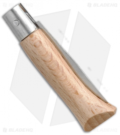 Opinel No. 3 Beechwood Stainless Steel Pocket Knife (1.5" Plain) #3