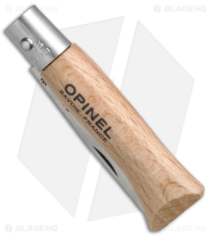 Opinel No. 3 Beechwood Stainless Steel Pocket Knife (1.5" Plain) #3