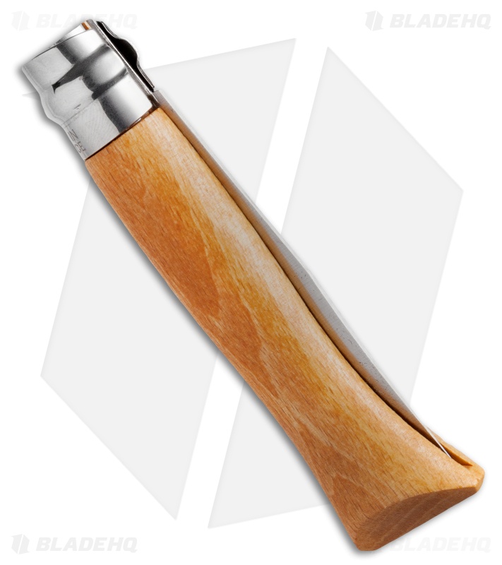 Opinel Knives No 6 Carbon Steel Knife Beechwood 2 9 Satin Blade Hq