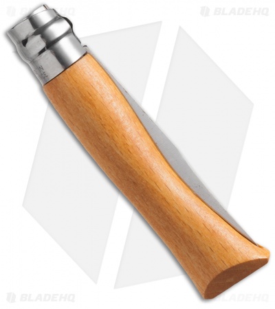 Opinel Knives No. 7 Carbon Steel Knife Beech Wood (3.06" Satin)