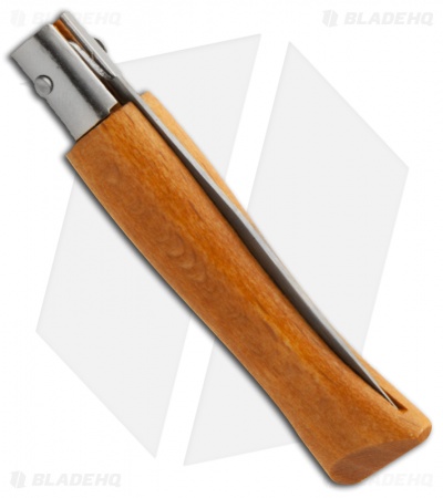 Opinel Knives No. 4 Carbon Steel Folding Knife Beechwood (2" Satin) #4