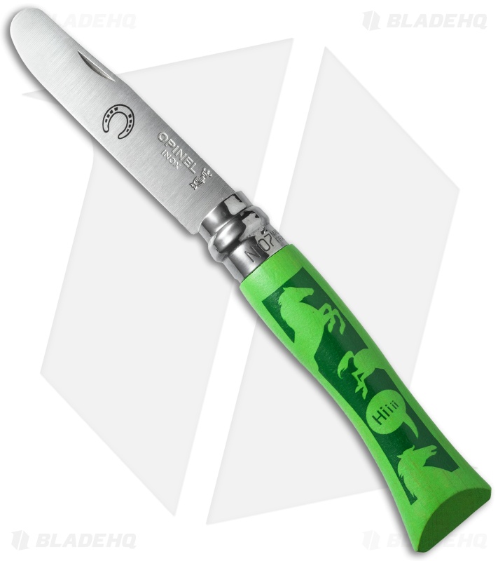 Opinel No 7 AnimOpinel Junior Horse Folding Knife (3" Satin)