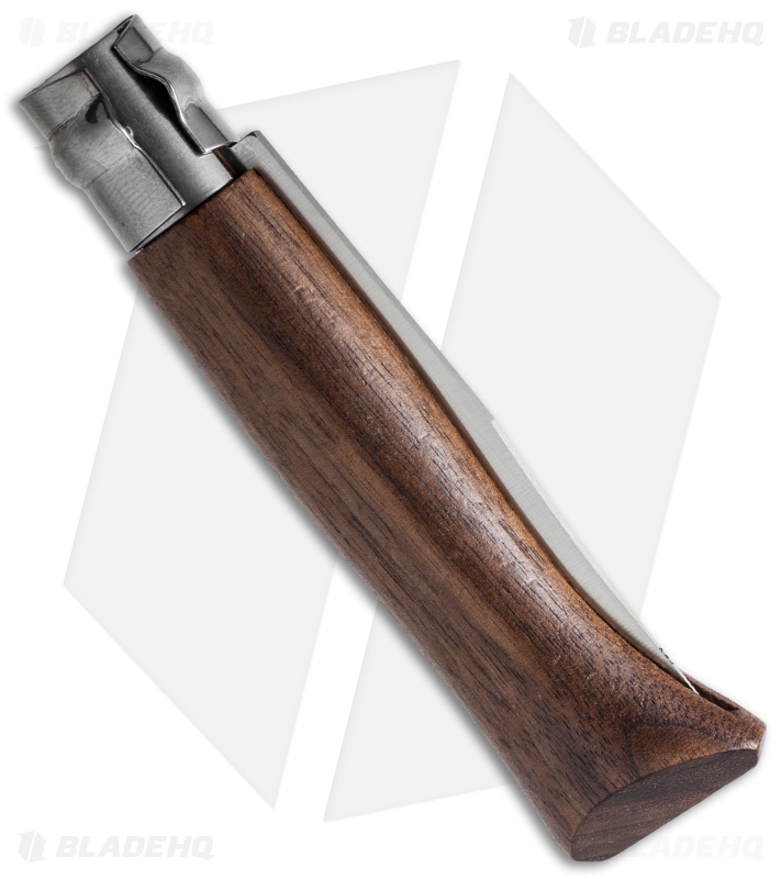 Opinel Knives No. 8 Stainless Steel Knife Walnut (3.25" Satin) #8 SS