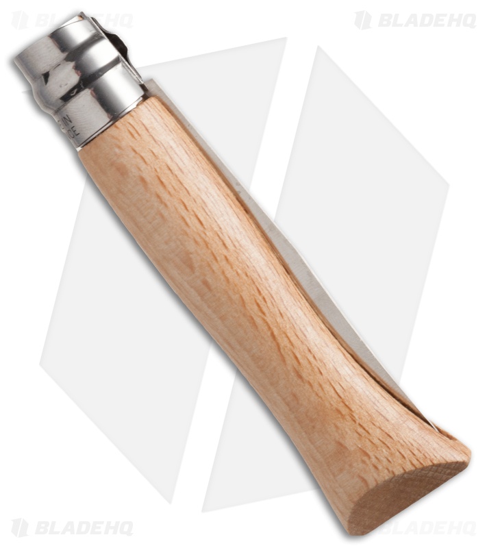 Opinel Knives No. 7 Stainless Steel Knife Beech Wood (3" Satin)