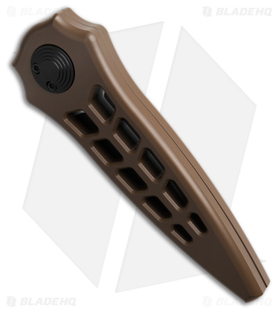 Paragon Warlock Enchanter Knife Skeletonized FDE Brown Aluminum (3.8" 2-Tone)