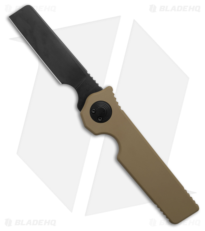 Paragon Krazor Gravity Knife Tan Aluminum DLC - Blade HQ
