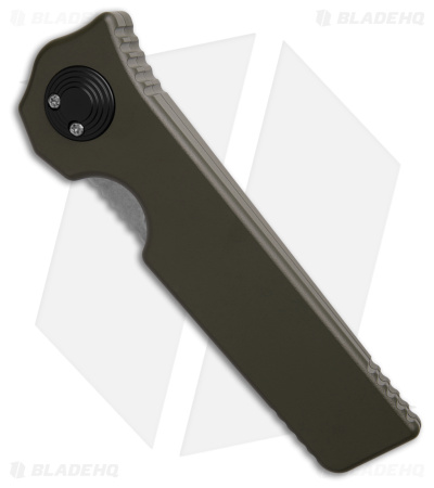 Paragon Krazor Gravity Knife OD Green Aluminum (4" Stonewash)