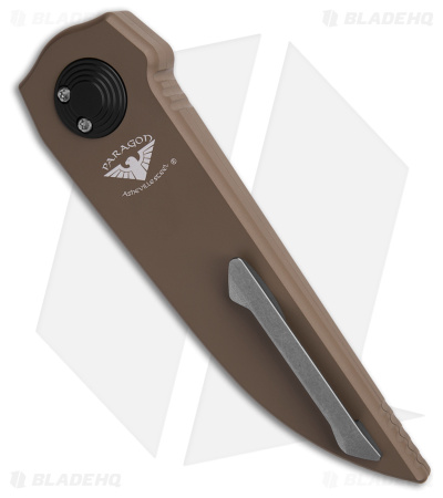 Paragon Phoenix Gravity Knife Flat Dark Earth Cerakote Aluminum (3.8" SW)