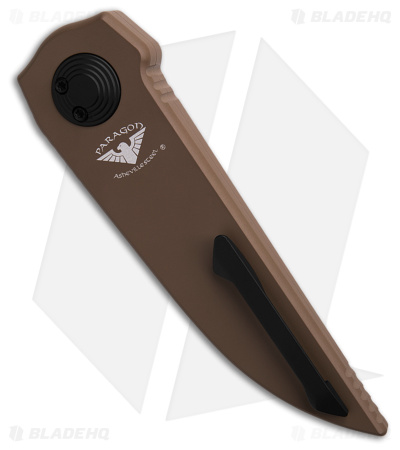Paragon Phoenix Knife Flat Dark Earth Cerakote Aluminum (3.9" Black) S35VN