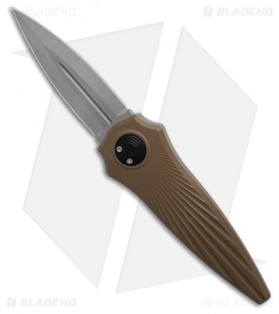 Paragon Warlock-X Single Fuller Dagger Gravity Knife Star Burst FDE (3.9" Satin)
