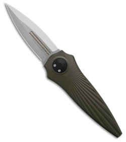 Paragon Warlock-X Folding Knife Star Burst OD Green Tapered (3.9" Satin)