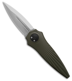 Paragon Warlock-X Folding Knife Star Burst OD Green Tapered(3.9" Satin 1 Groove)