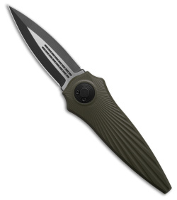 Paragon Warlock-X Folding Knife Star Burst OD Green Tapered (3.9" Two-Tone)