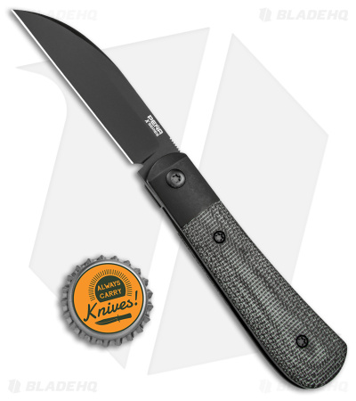 Peña Knives X-Series Exclusive Swayback Knife Black Micarta (2.9" Black M4)