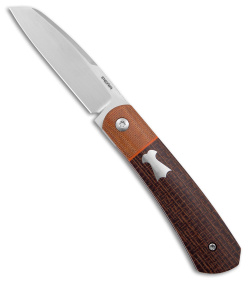 Pena Knives Custom Apache Liner Lock Knife Burlap Micarta (2.75" Satin)