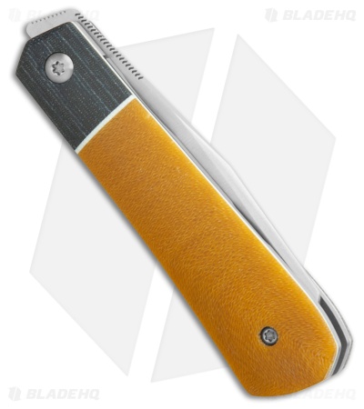 Pena Knives Custom Raptor Liner Lock Knife Natural Micarta (2.9" Hand Satin)