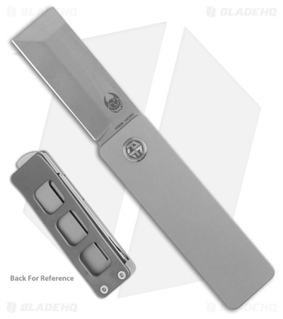 Petrified Fish Cash Frame Lock Knife Gray Titanium (1.8" Satin 14C28N) PFE09GAS