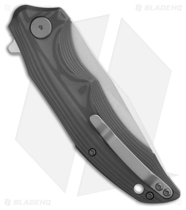 Petrified Fish Hairtail Liner Lock Knife Carbon Fiber (3.54" SW) PFP10CW