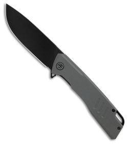 Petrified Fish LOCO Liner Lock Knife Gray G-10 (3.7" Black Stonewash) PFB02GADW