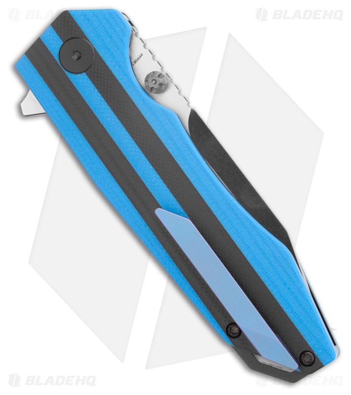 Petrified Fish Mocado Liner Lock Knife Blue/Black G-10 (3.5" Two-Tone) PFP08BDW
