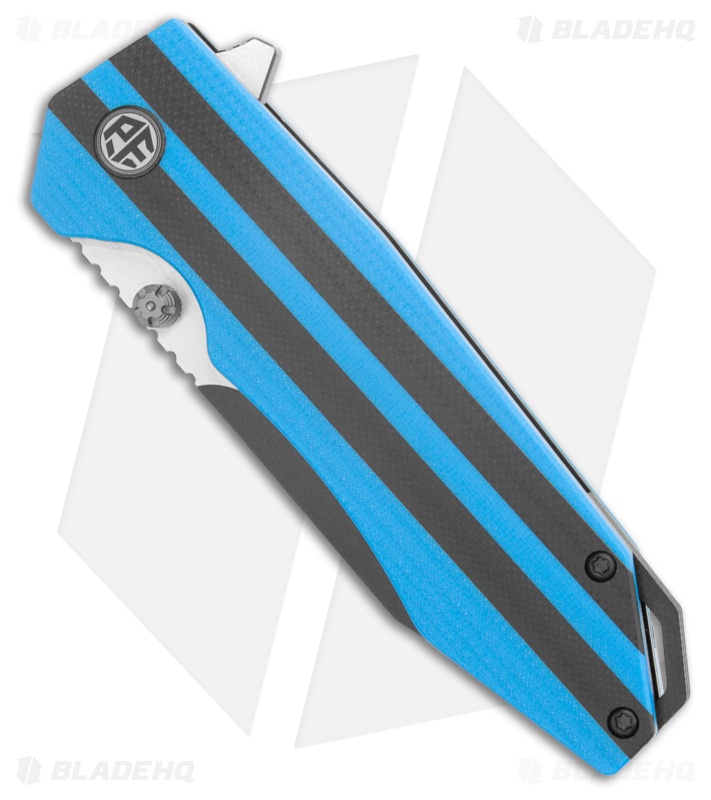Petrified Fish Mocado Liner Lock Knife Blue/Black G-10 (3.5" Two-Tone) PFP08BDW