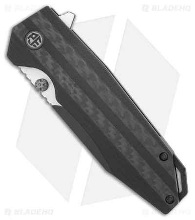 Petrified Fish Mocado Liner Lock Knife Carbon Fiber (3.5" Two-Tone) PFP08CDW