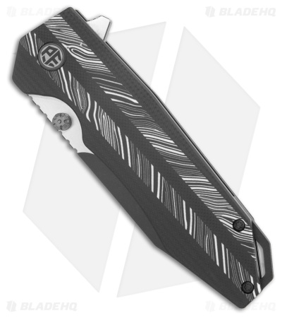 Petrified Fish Mocado Liner Lock Knife White Gmascus (3.5" Two-Tone) PFP08WDMDW