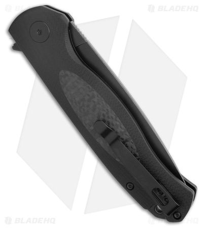 Petrified Fish Stamp Black G-10/CF (BLK SW D2) - Blade HQ