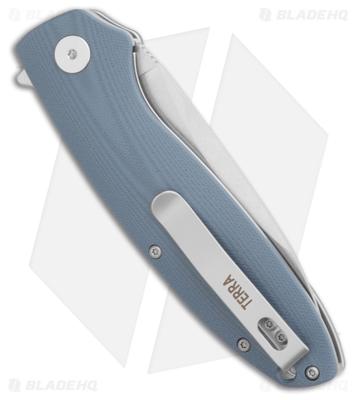 Petrified Fish Terra Liner Lock Knife Blue G-10 (3.75" Satin)