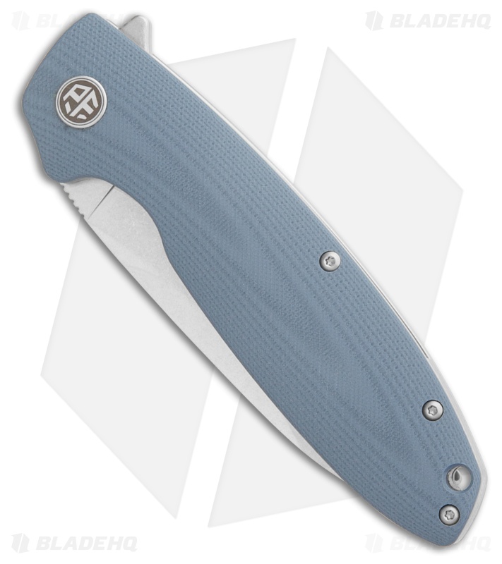Petrified Fish Terra Liner Lock Knife Blue G-10 (3.75" Stonewash)
