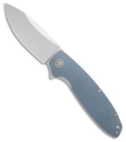 Petrified Fish Terra Liner Lock Knife Blue G-10 (3.75" Stonewash)