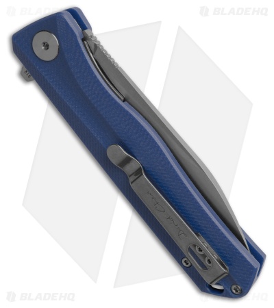 Petrified Fish Forward Liner Lock Knife Blue G-10 (3.5" SW D2) 