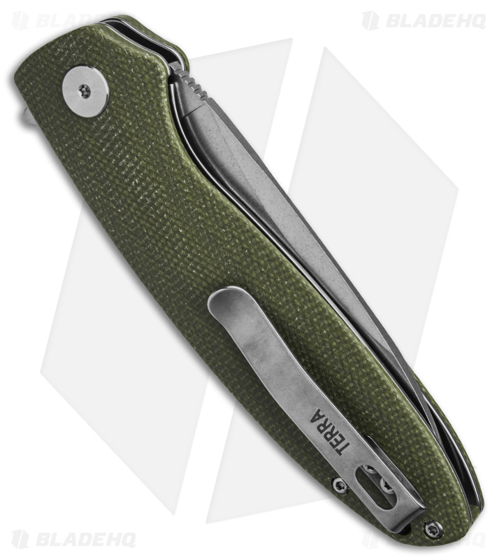 Petrified Fish PF818 Liner Green Micarta (SW) - Blade HQ