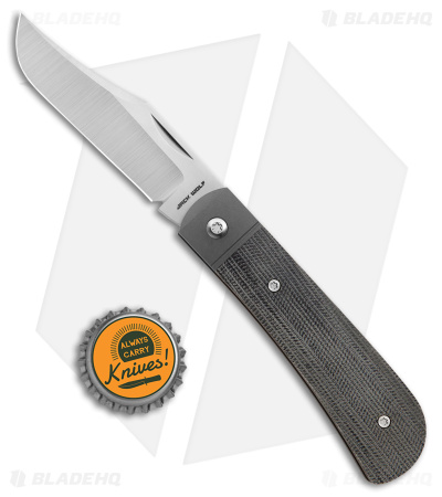 Jack Wolf Knives Benny's Clip Black Micarta - Blade HQ