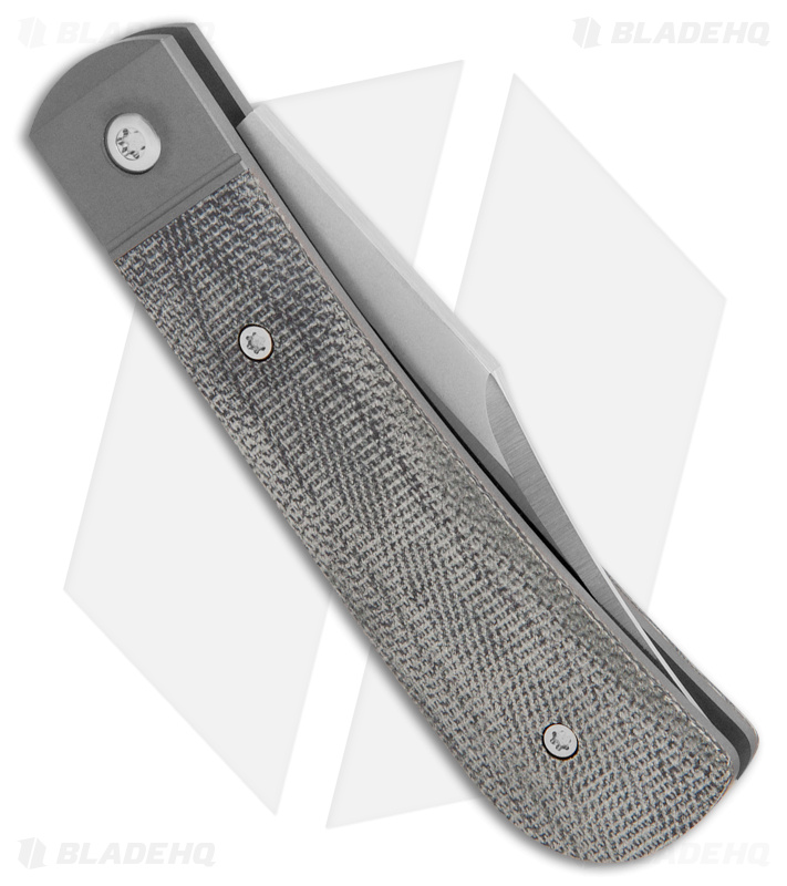 Jack Wolf Knives Benny's Clip Black Micarta - Blade HQ