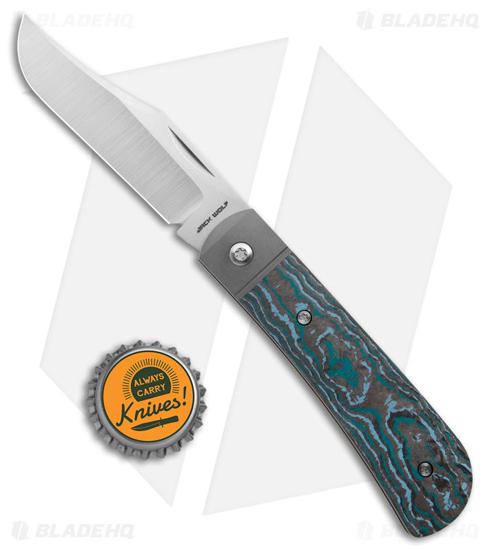 Jack Wolf Knives Benny's Clip Fat Carbon (Satin) - Blade HQ