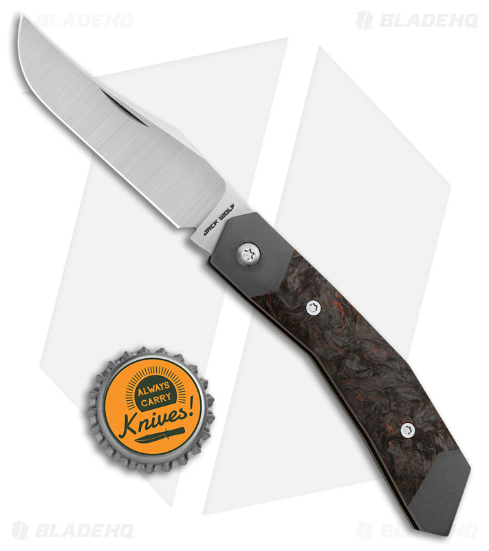 Jack Wolf Knives Cyborg Dark Matter Fat Carbon - Blade HQ