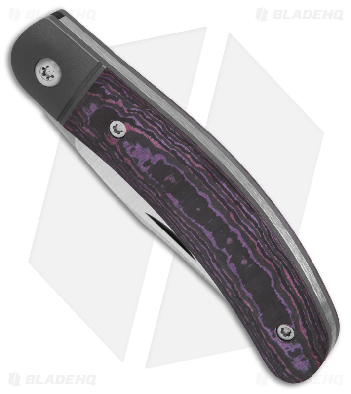 Jack Wolf Knives Javelina Jack Knife Fat Carbon Purple Haze (2.83" Satin)