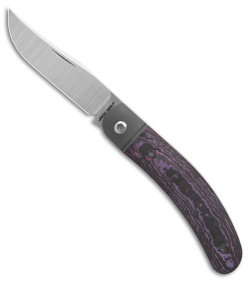 Jack Wolf Knives Javelina Jack Knife Fat Carbon Purple Haze (2.83" Satin)