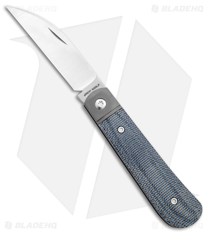 Jack Wolf Laid Back Jack Knife | Black Micarta - Blade HQ
